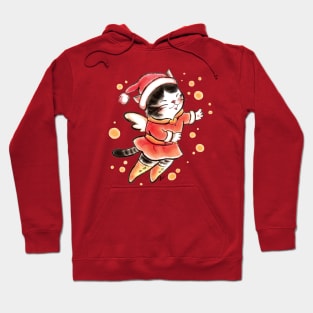 Santa cat angel Hoodie